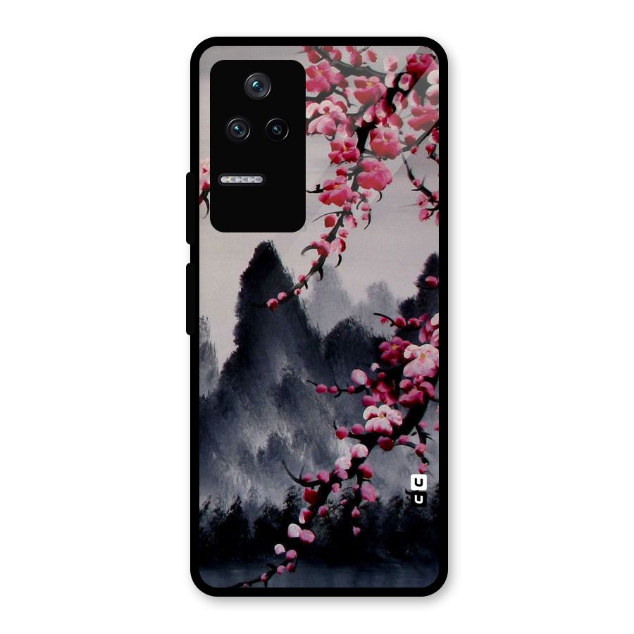 Hills And Blossoms Glass Back Case for Poco F4 5G