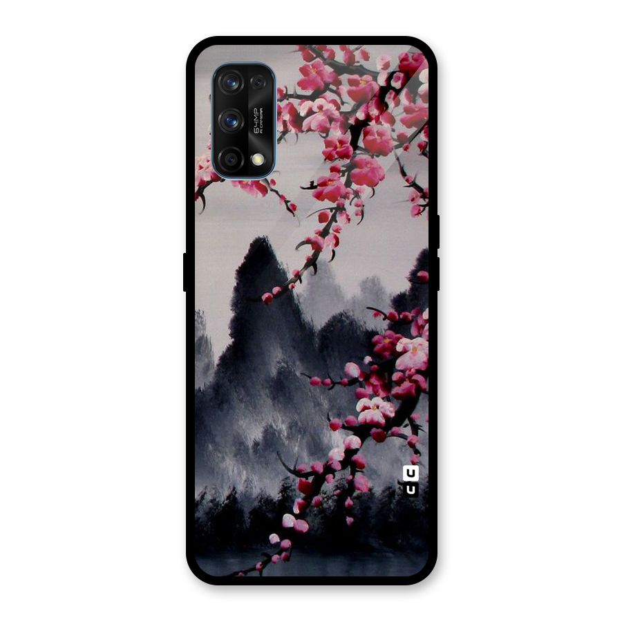 Hills And Blossoms Glass Back Case for Realme 7 Pro