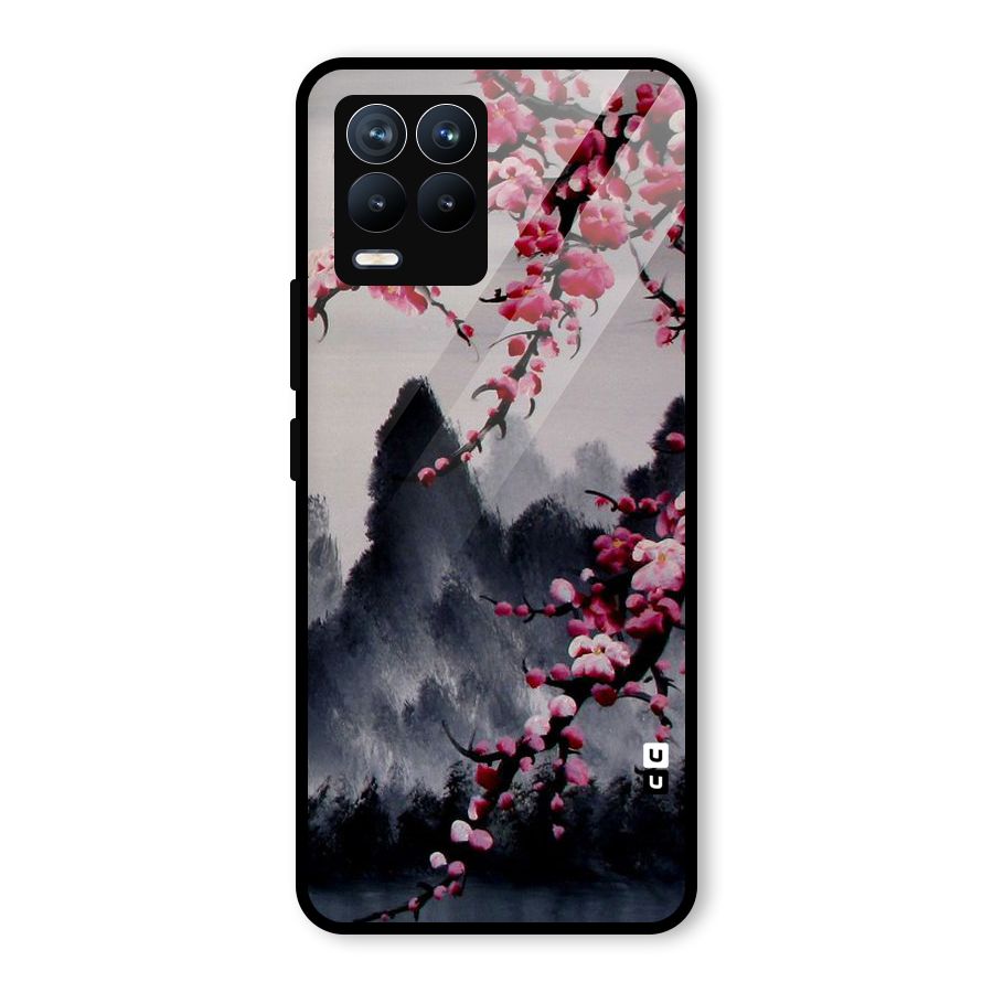 Hills And Blossoms Glass Back Case for Realme 8 Pro