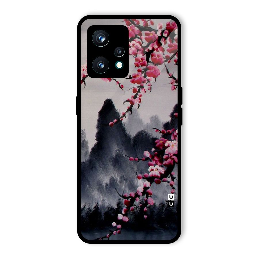 Hills And Blossoms Glass Back Case for Realme 9 Pro Plus 5G