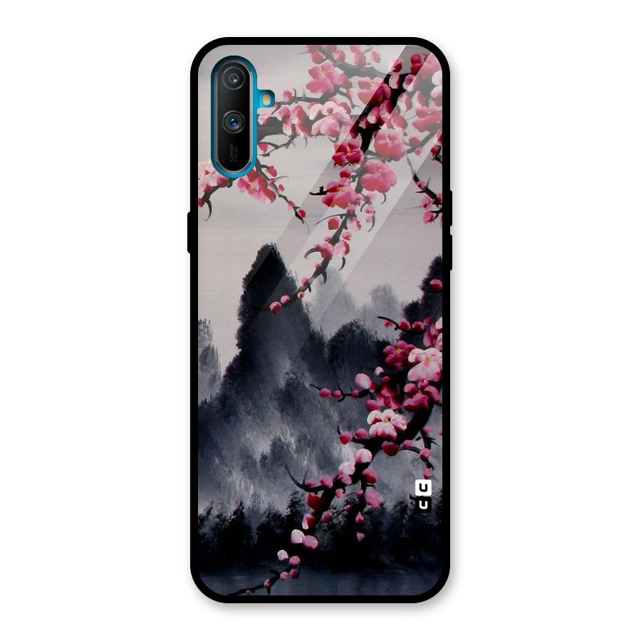 Hills And Blossoms Glass Back Case for Realme C3