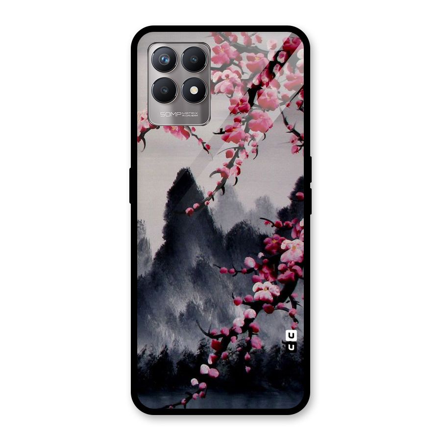 Hills And Blossoms Glass Back Case for Realme Narzo 50