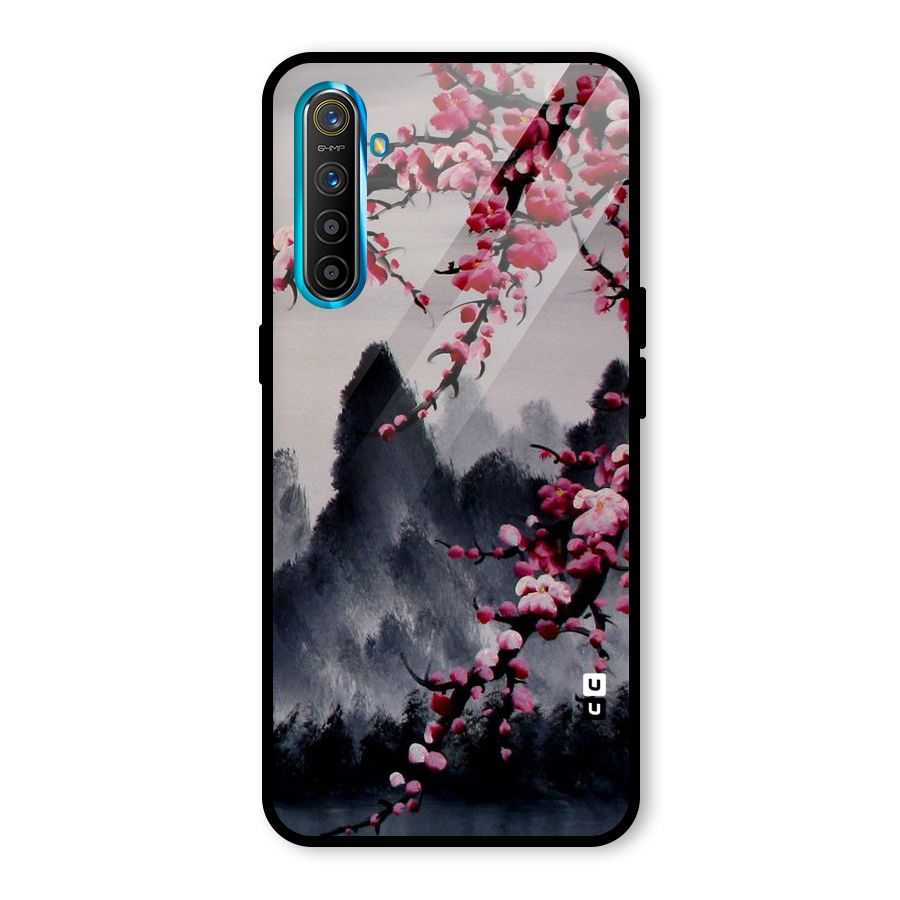 Hills And Blossoms Glass Back Case for Realme X2