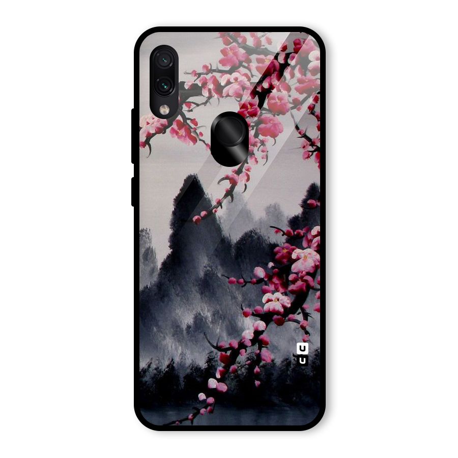 Hills And Blossoms Glass Back Case for Redmi Note 7 Pro