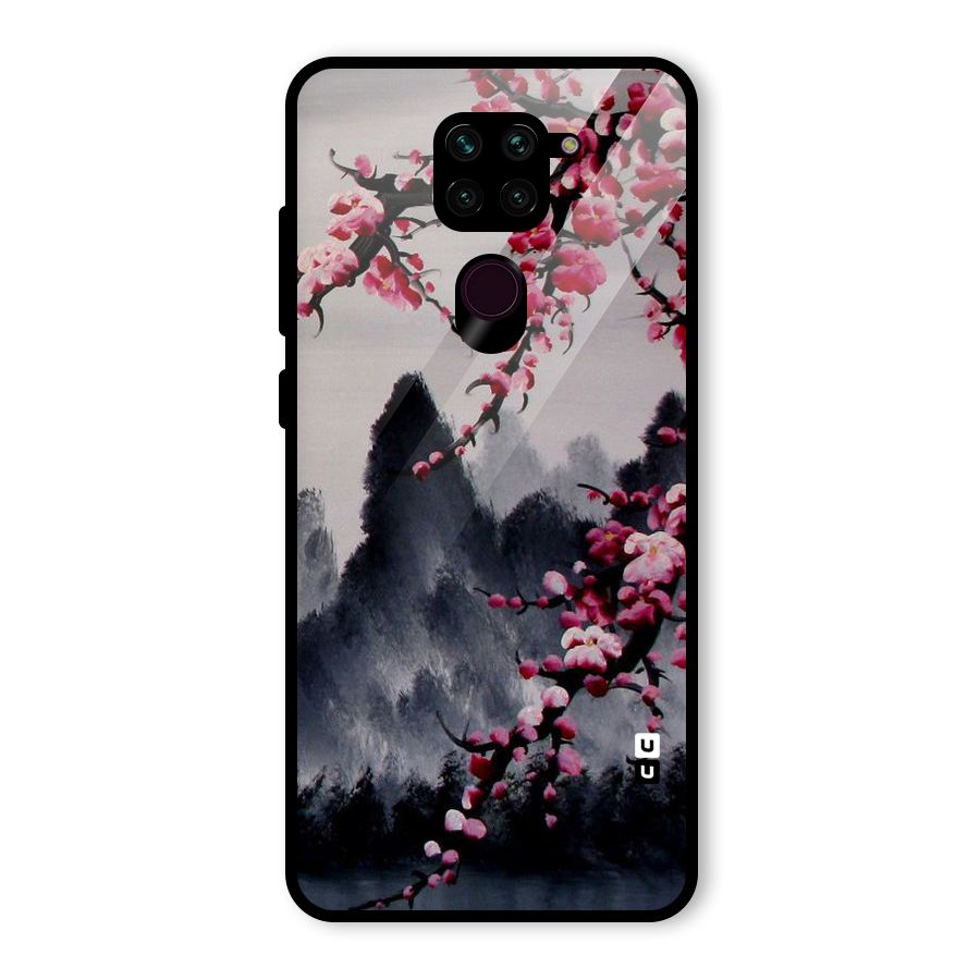 Hills And Blossoms Glass Back Case for Redmi Note 9