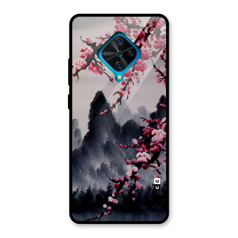 Hills And Blossoms Glass Back Case for Vivo S1 Pro