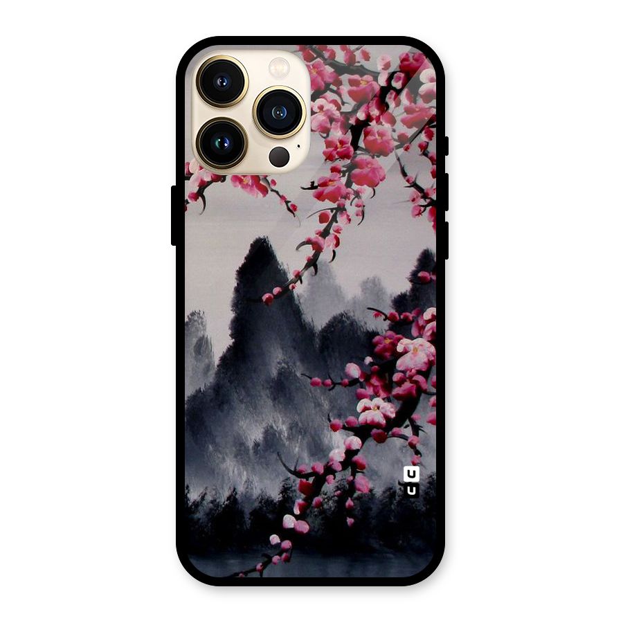 Hills And Blossoms Glass Back Case for iPhone 13 Pro Max