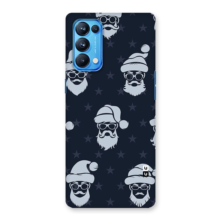 Hipster Santa Back Case for Oppo Reno5 Pro 5G