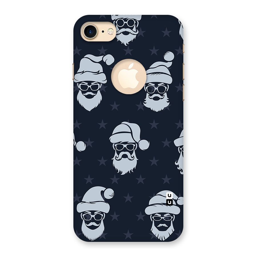 Hipster Santa Back Case for iPhone 7 Logo Cut
