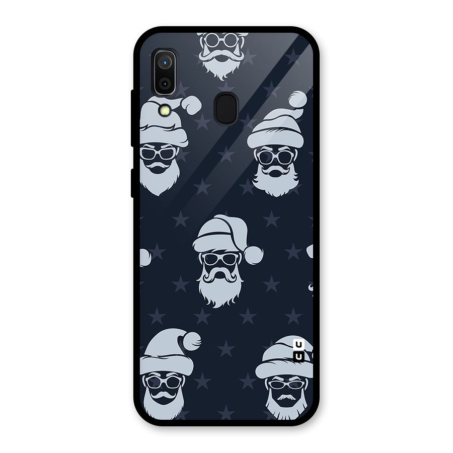 Hipster Santa Glass Back Case for Galaxy A30