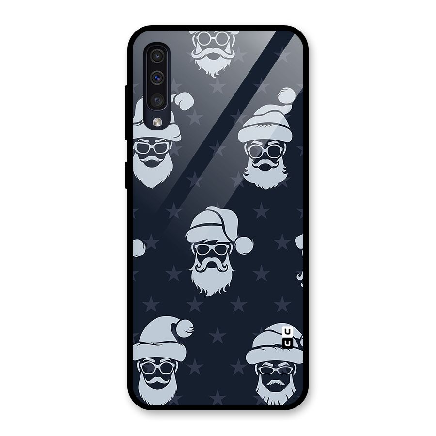 Hipster Santa Glass Back Case for Galaxy A50