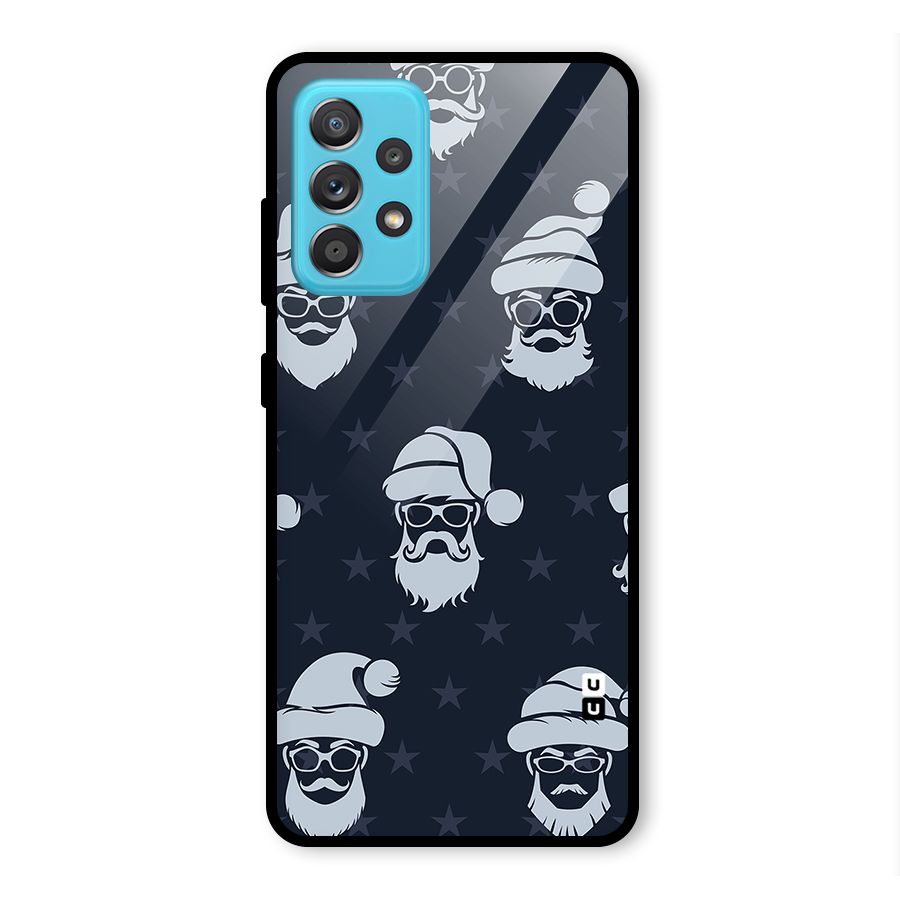 Hipster Santa Glass Back Case for Galaxy A52