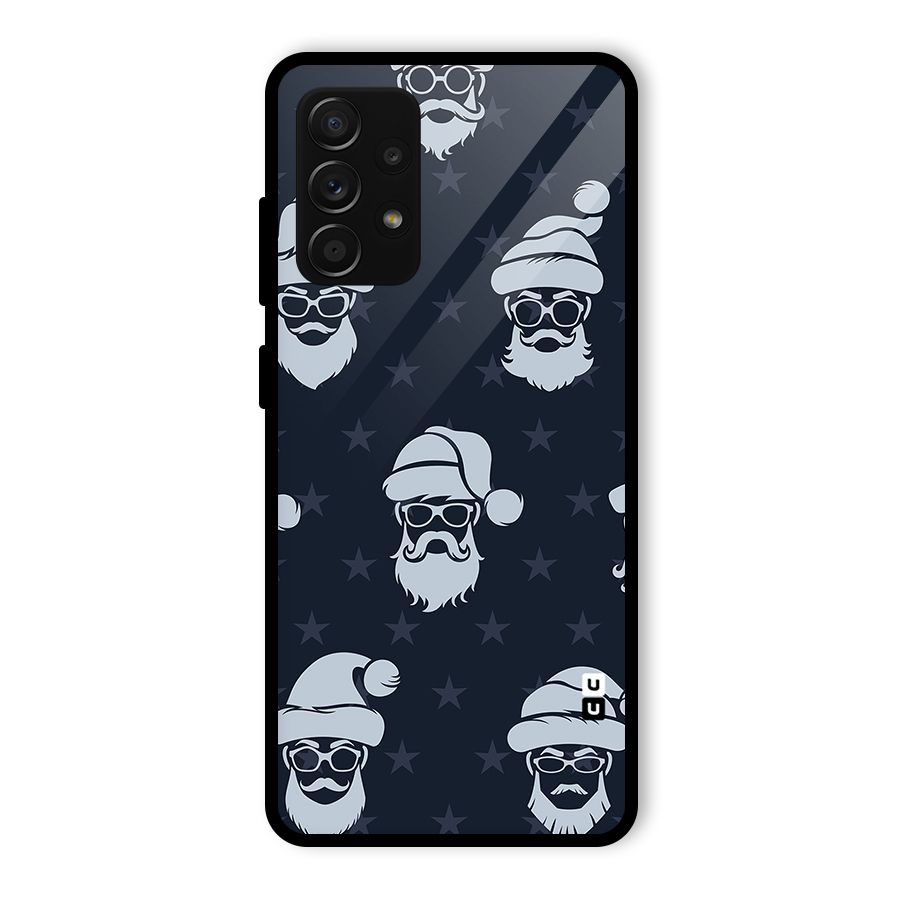 Hipster Santa Glass Back Case for Galaxy A53 5G