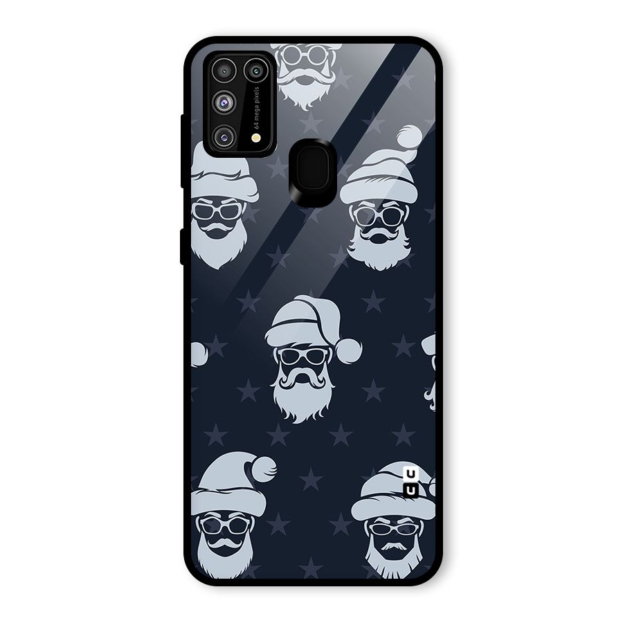 Hipster Santa Glass Back Case for Galaxy F41
