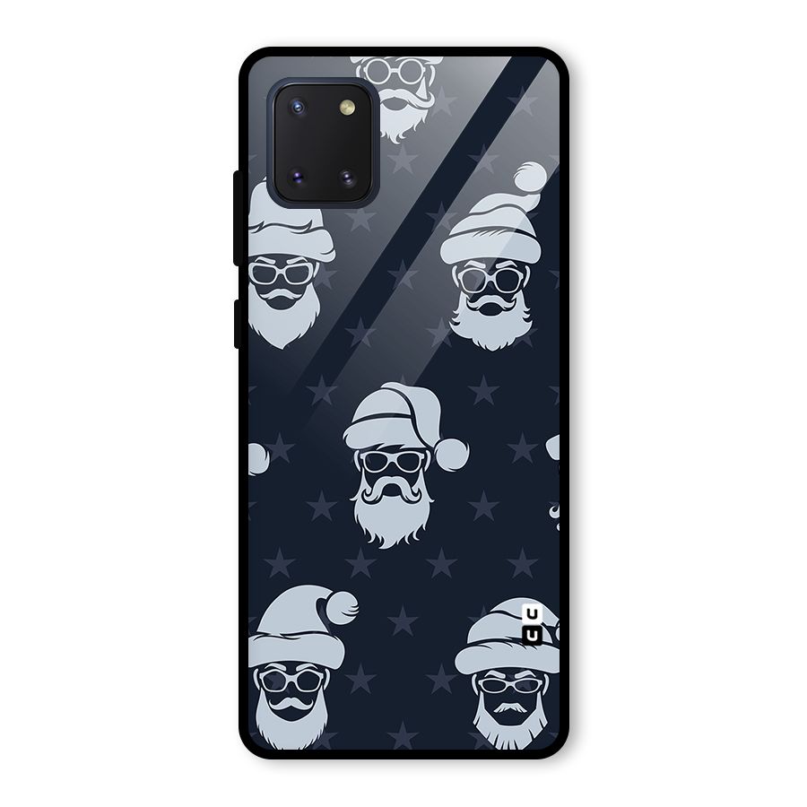 Hipster Santa Glass Back Case for Galaxy Note 10 Lite
