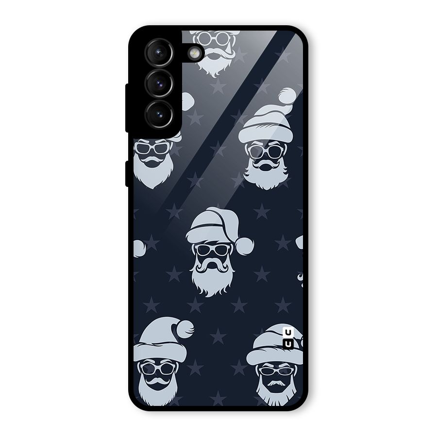 Hipster Santa Glass Back Case for Galaxy S21 Plus