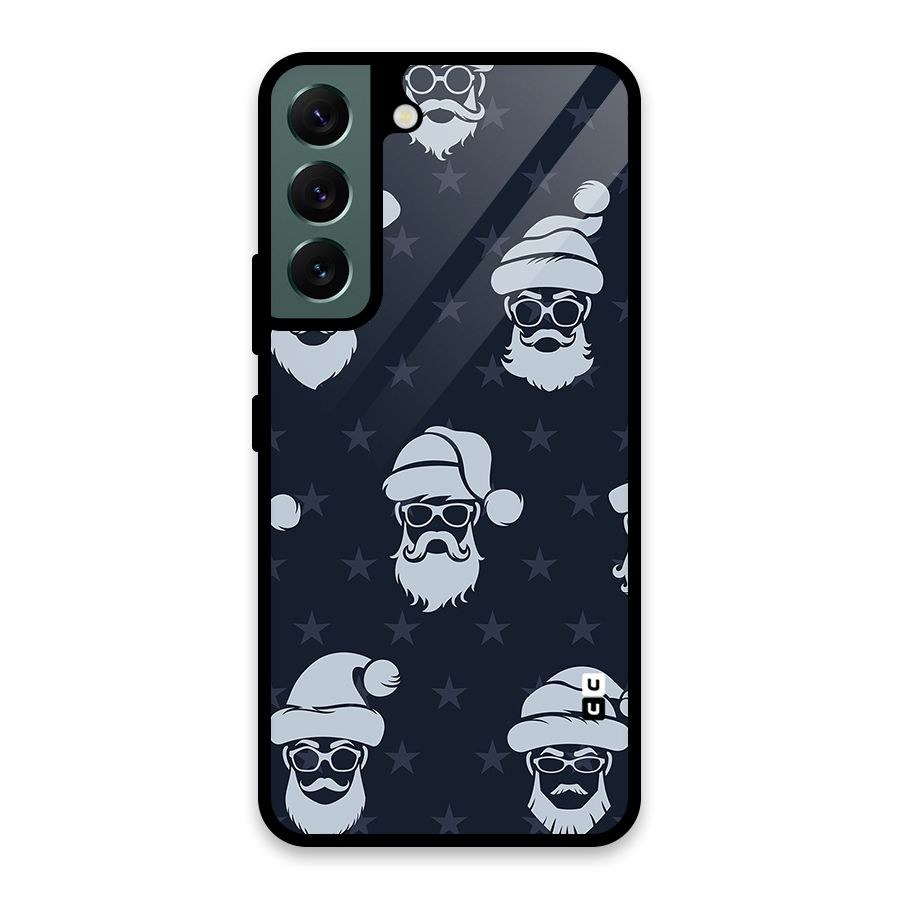 Hipster Santa Glass Back Case for Galaxy S22 5G