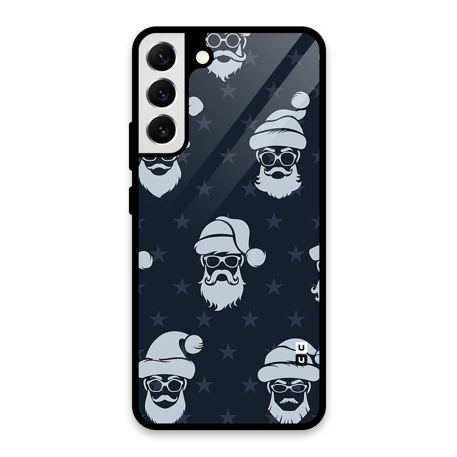 Hipster Santa Glass Back Case for Galaxy S22 Plus 5G