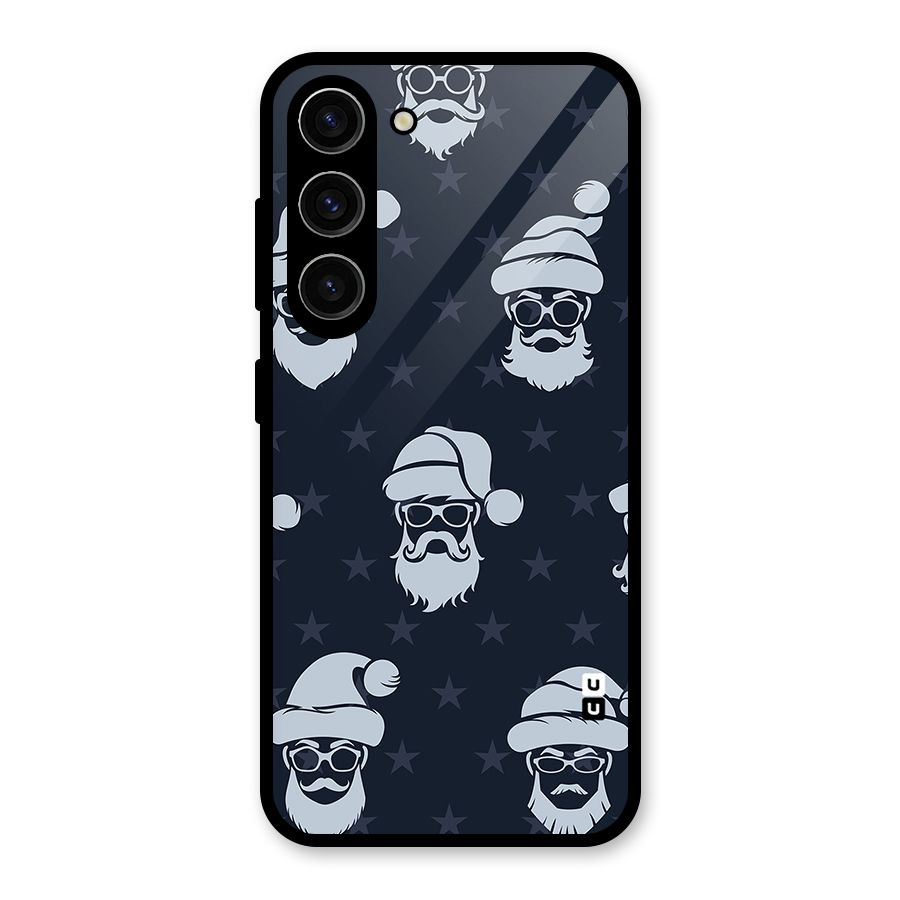 Hipster Santa Glass Back Case for Galaxy S23