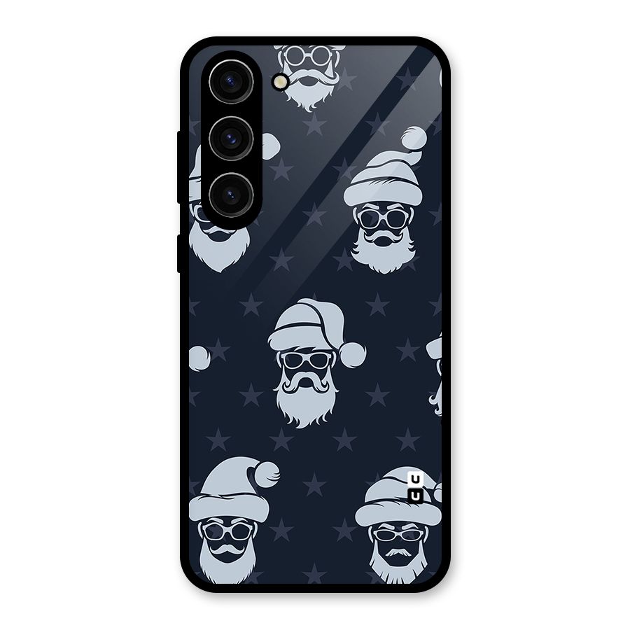 Hipster Santa Glass Back Case for Galaxy S23 Plus