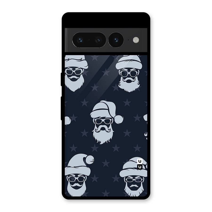 Hipster Santa Glass Back Case for Google Pixel 7 Pro