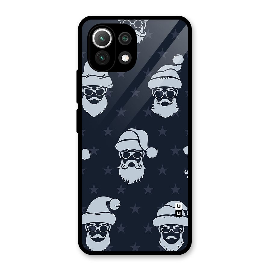 Hipster Santa Glass Back Case for Mi 11 Lite NE 5G