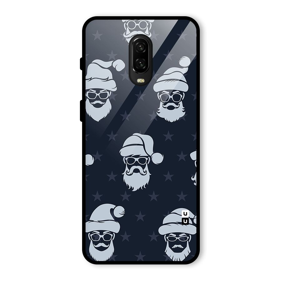 Hipster Santa Glass Back Case for OnePlus 6T