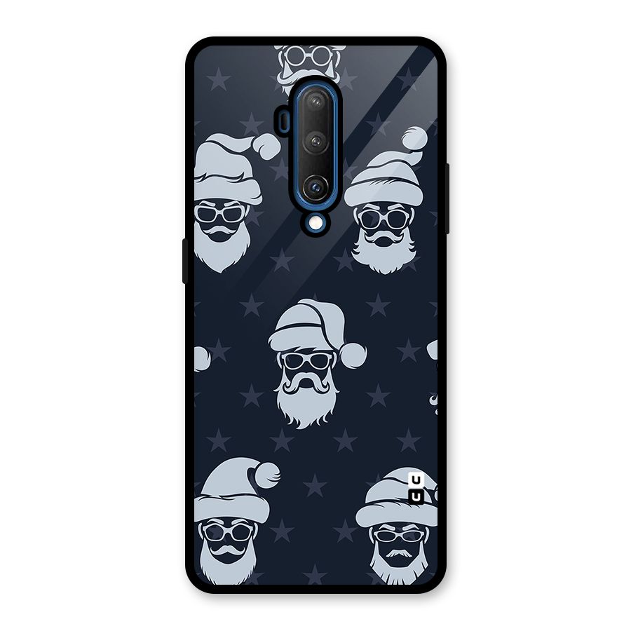 Hipster Santa Glass Back Case for OnePlus 7T Pro