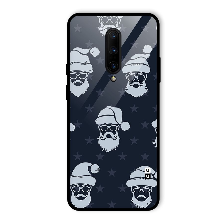 Hipster Santa Glass Back Case for OnePlus 7 Pro