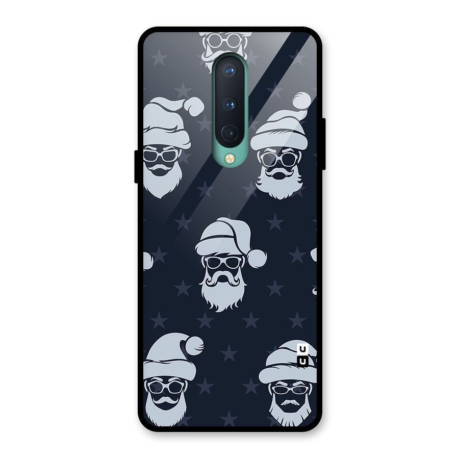Hipster Santa Glass Back Case for OnePlus 8