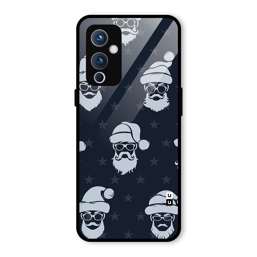 Hipster Santa Glass Back Case for OnePlus 9