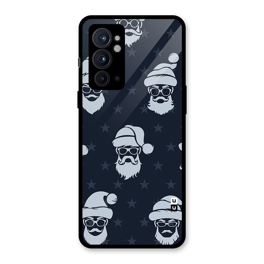 Hipster Santa Glass Back Case for OnePlus 9RT 5G