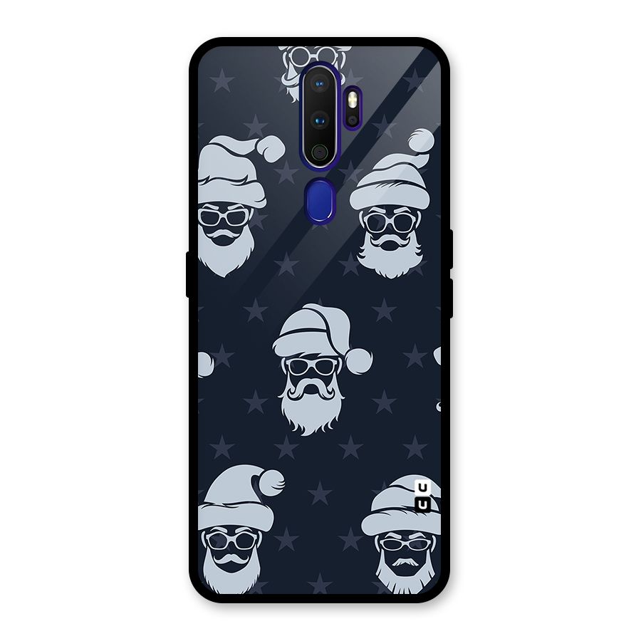 Hipster Santa Glass Back Case for Oppo A9 (2020)