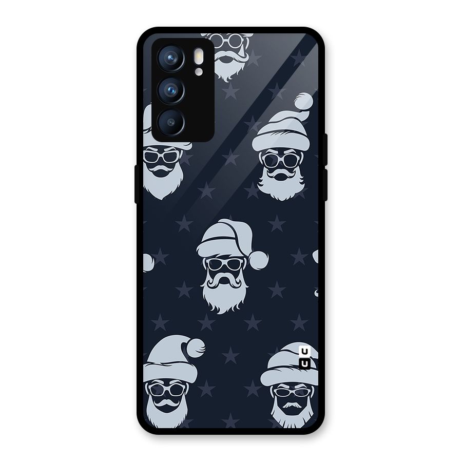 Hipster Santa Glass Back Case for Oppo Reno6 5G