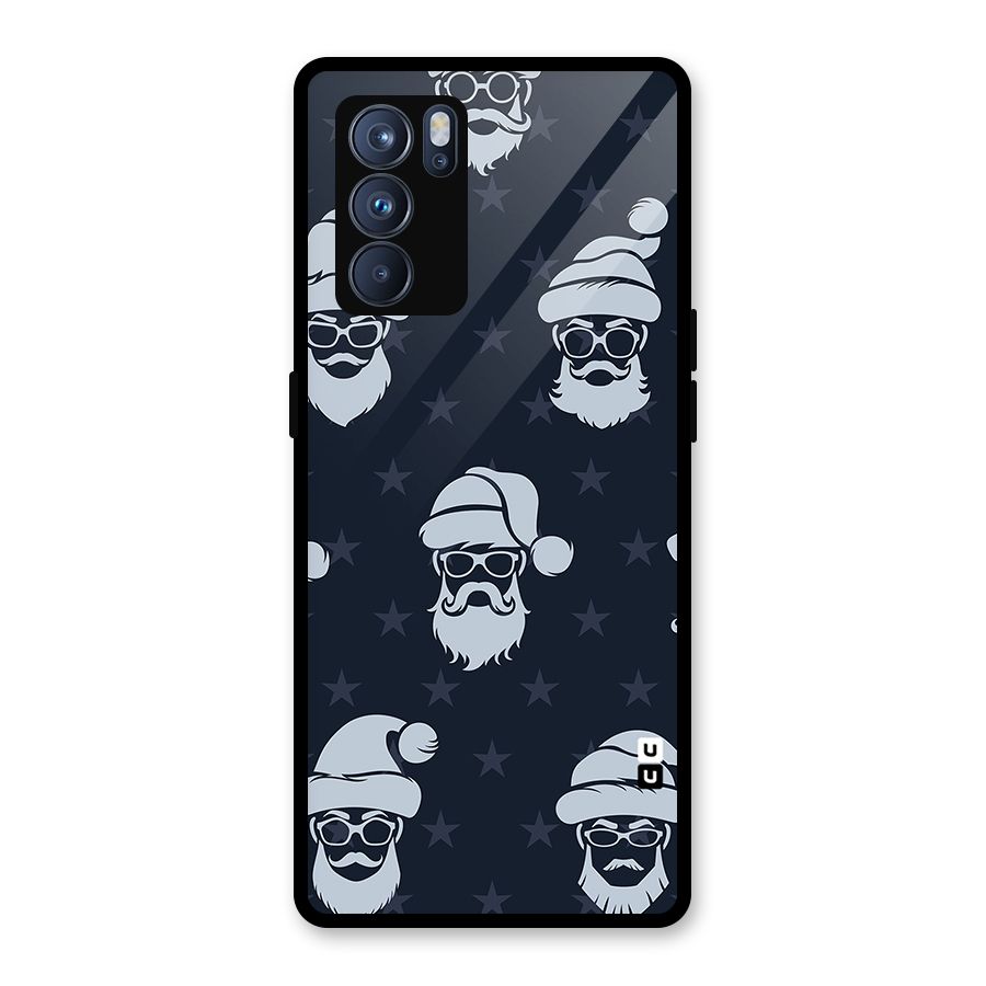 Hipster Santa Glass Back Case for Oppo Reno6 Pro 5G
