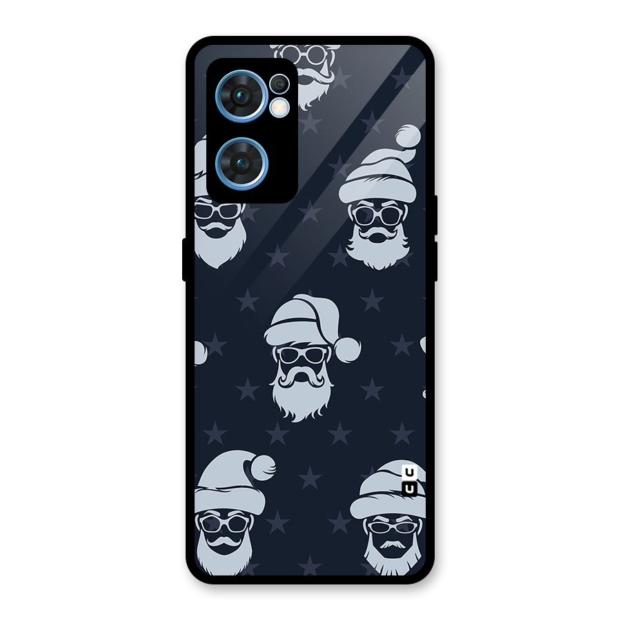 Hipster Santa Glass Back Case for Oppo Reno7 5G