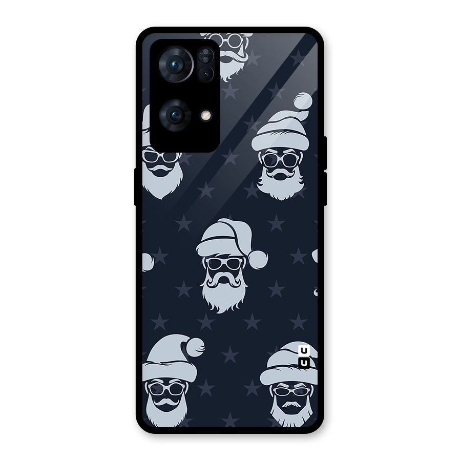 Hipster Santa Glass Back Case for Oppo Reno7 Pro 5G
