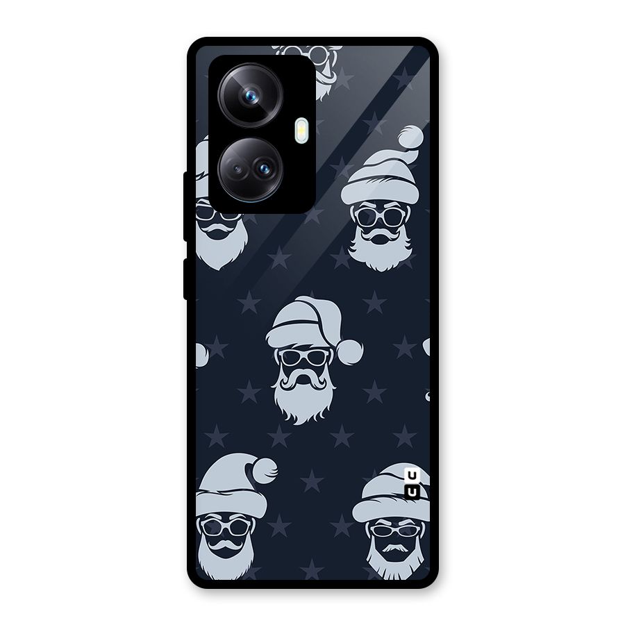 Hipster Santa Glass Back Case for Realme 10 Pro Plus