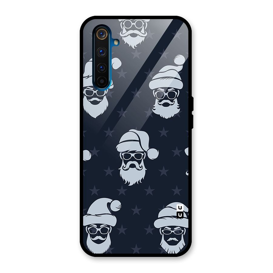 Hipster Santa Glass Back Case for Realme 6 Pro
