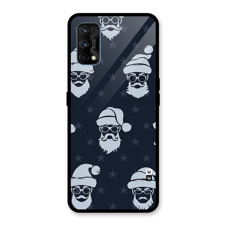 Hipster Santa Glass Back Case for Realme 7 Pro