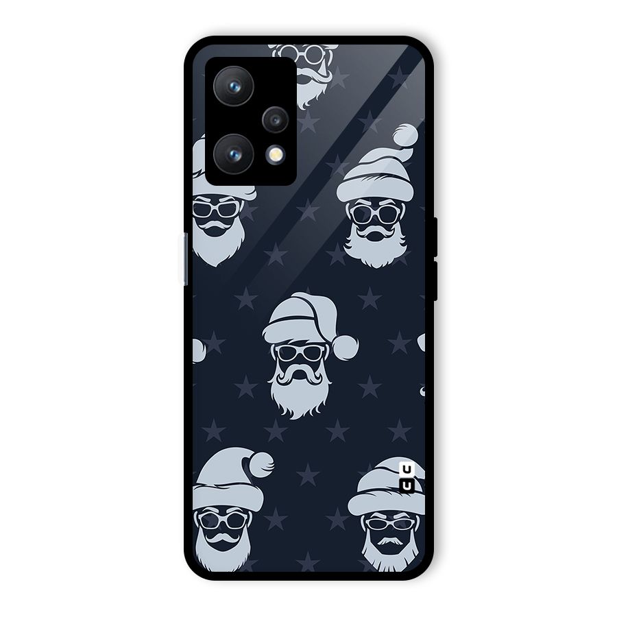 Hipster Santa Glass Back Case for Realme 9 Pro 5G