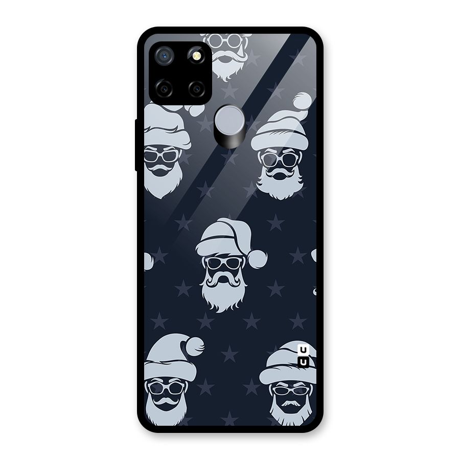 Hipster Santa Glass Back Case for Realme C12