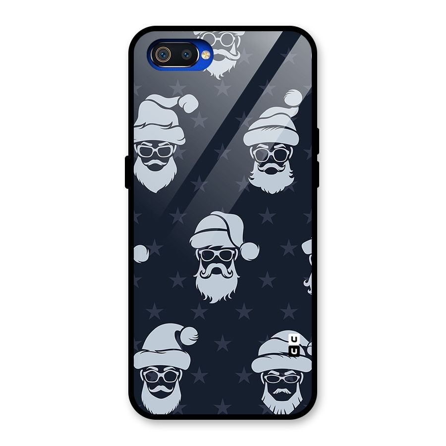 Hipster Santa Glass Back Case for Realme C2