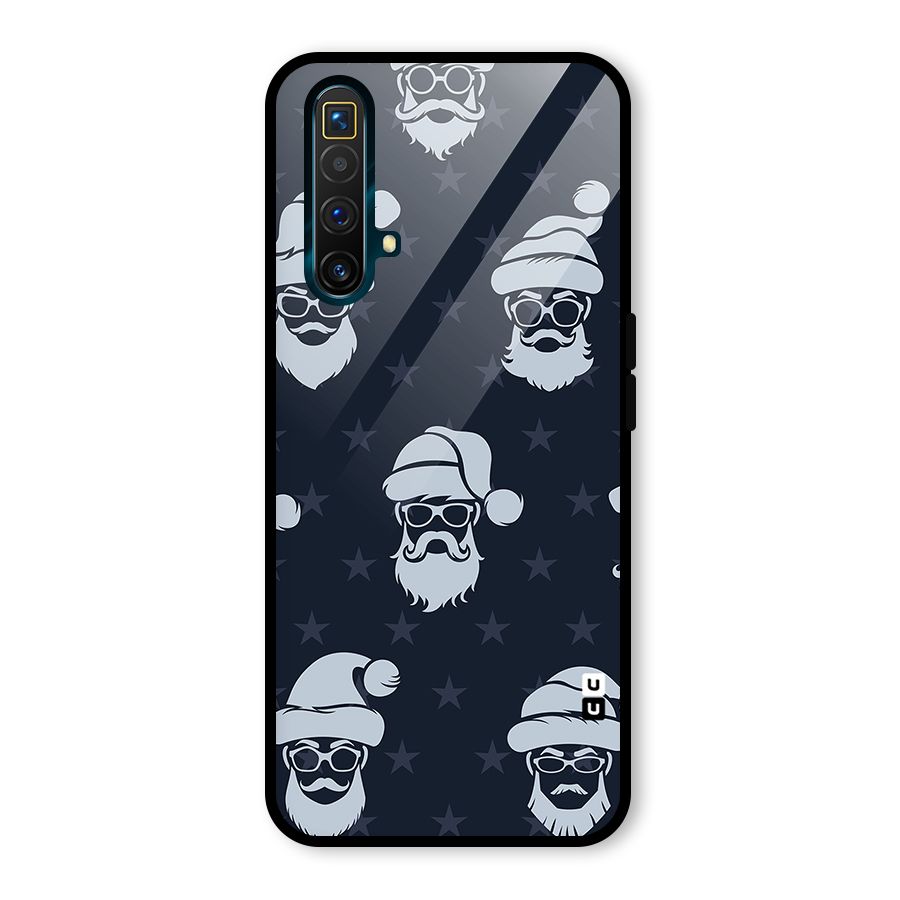 Hipster Santa Glass Back Case for Realme X3 SuperZoom