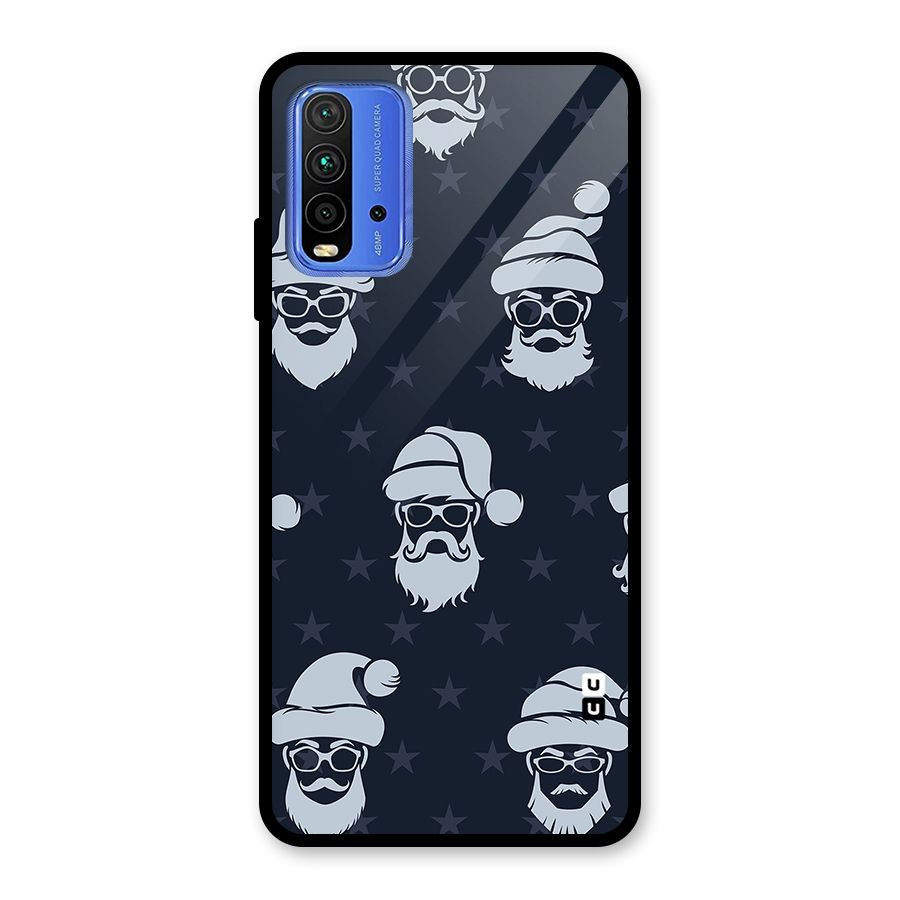 Hipster Santa Glass Back Case for Redmi 9 Power