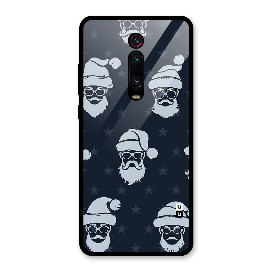 Hipster Santa Glass Back Case for Redmi K20 Pro