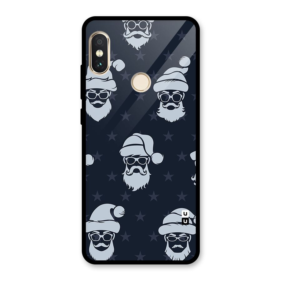 Hipster Santa Glass Back Case for Redmi Note 5 Pro