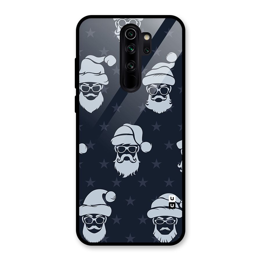 Hipster Santa Glass Back Case for Redmi Note 8 Pro
