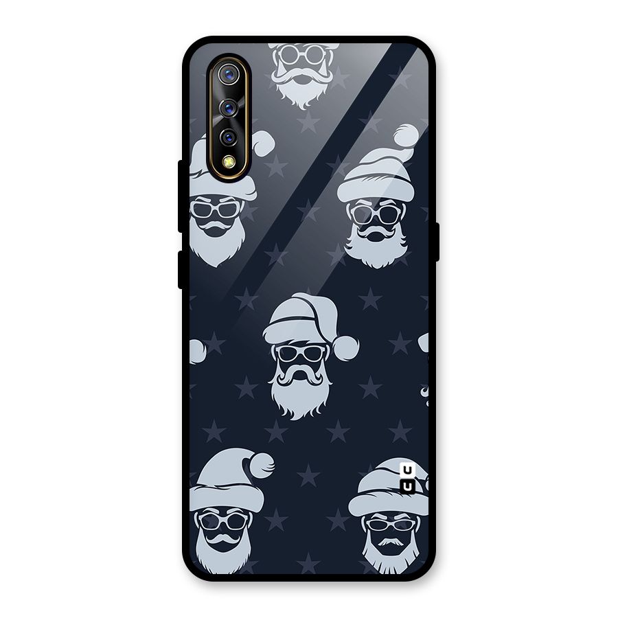 Hipster Santa Glass Back Case for Vivo S1