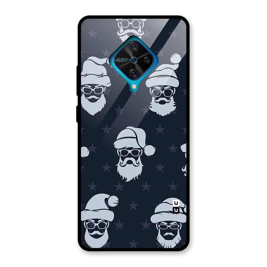 Hipster Santa Glass Back Case for Vivo S1 Pro